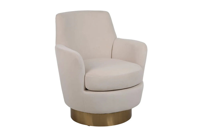 Teddy Swivel Barrel Chair, Swivel Accent Chairs Armchair For Living Room by HouseOfZazla
