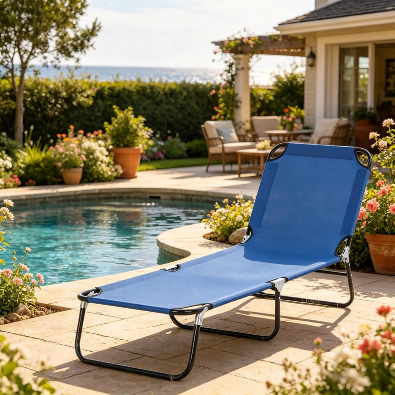 Sun Tanning Chair, Outdoor Tanning Chair, Pool Chaise Lounge Chairs by HouseOfZazla