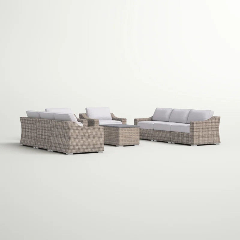 Stylish Sofa Seating Group With Cushions Perfect For Outdoor Gatherings by HouseOfZazla
