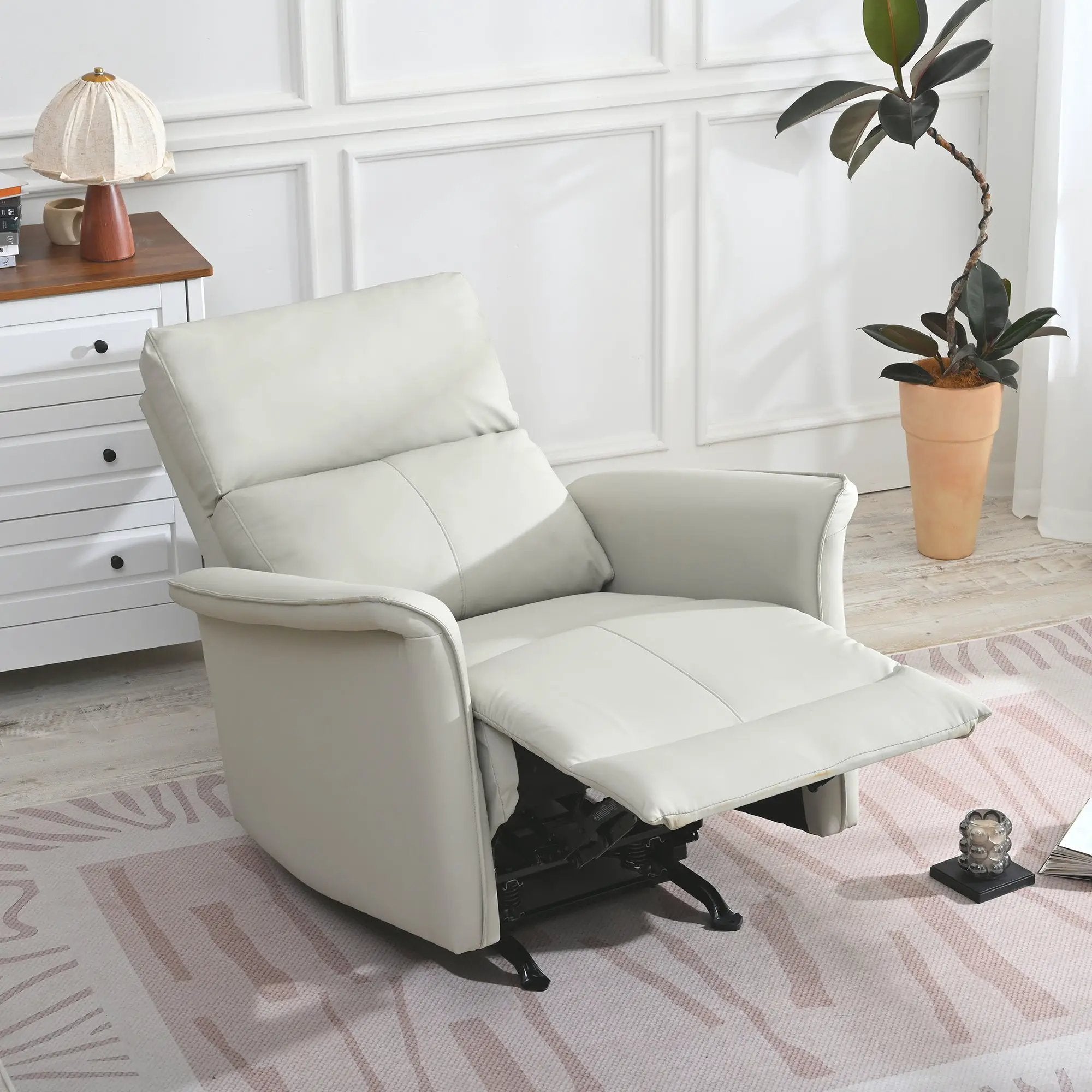 Manual Rocker Recliner Chair for Adults by HouseOfZazla