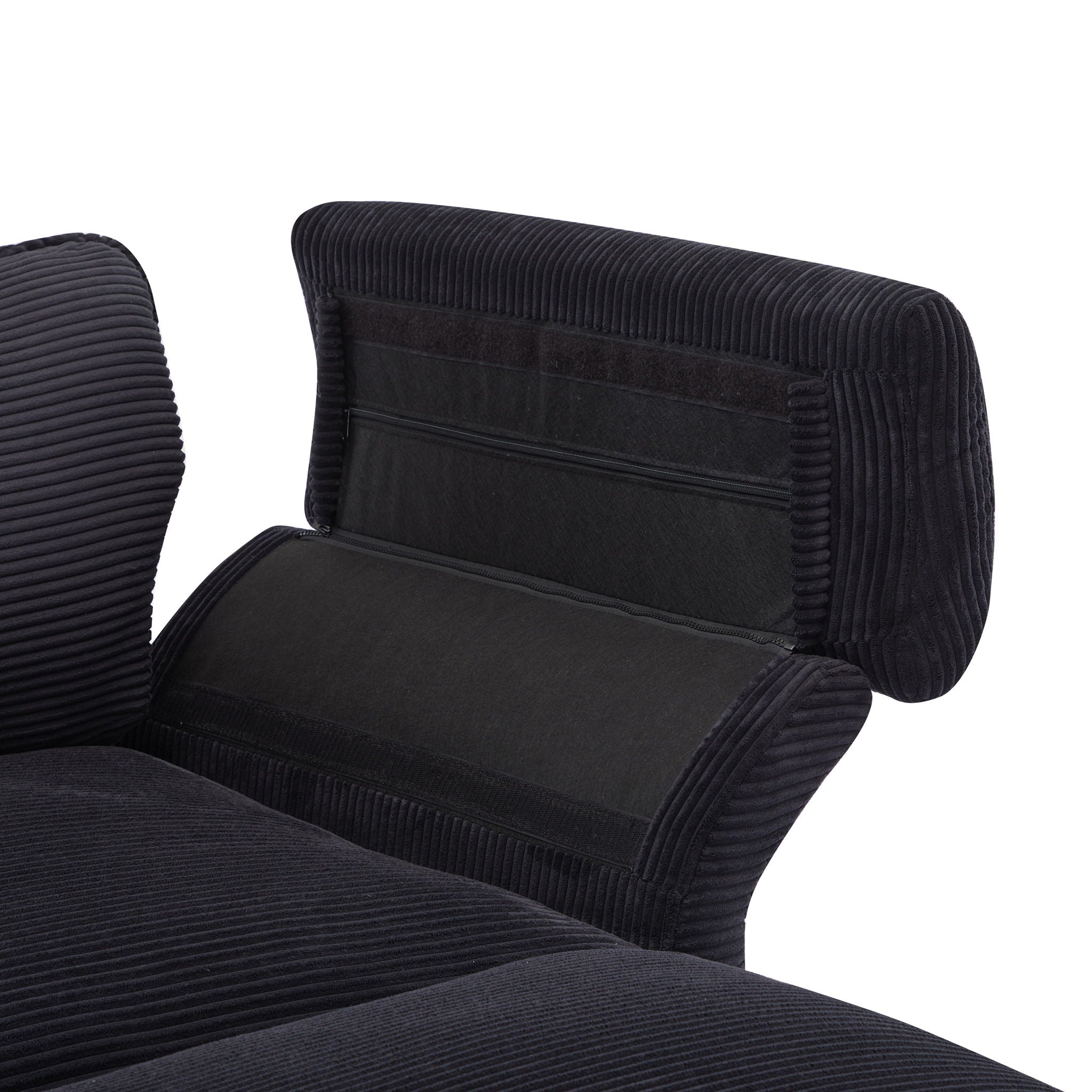 Modern Deep Seat Sectional Sofa With Ottoman by HouseOfZazla