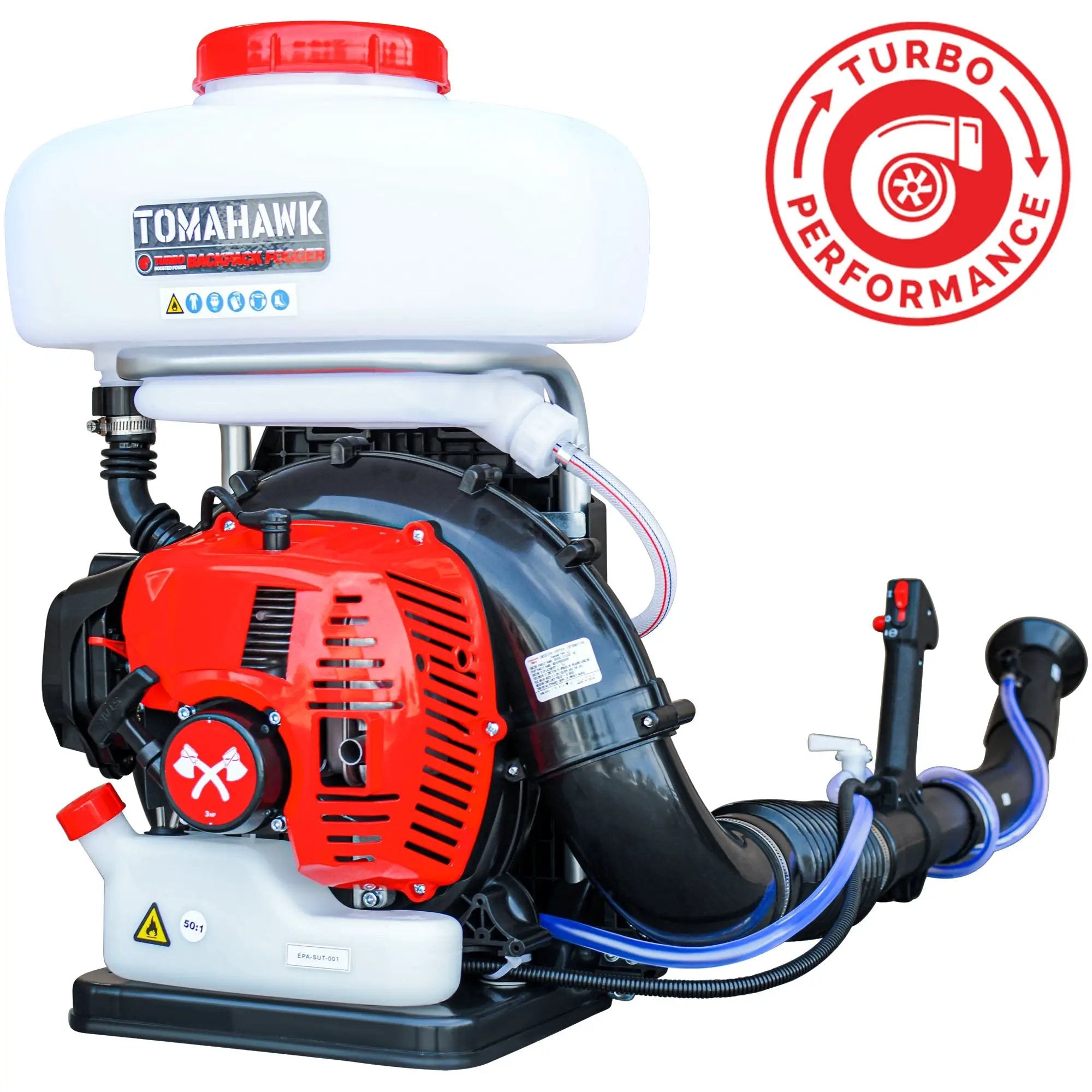3.7 Gal Turbo Boosted Backpack Mosquito Fogger Leaf Blower for Pest Control by Tomahawk Power