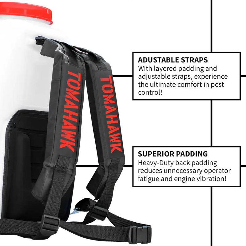 5 Gallon Gas Backpack Sprayer 450 PSI Pump with Nozzle Bundle by Tomahawk Power