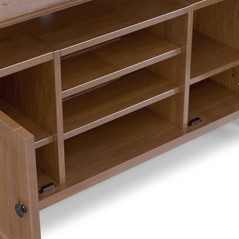 Amherst - TV Media Stand - Medium Saddle Brown by Unique Piece Furniture