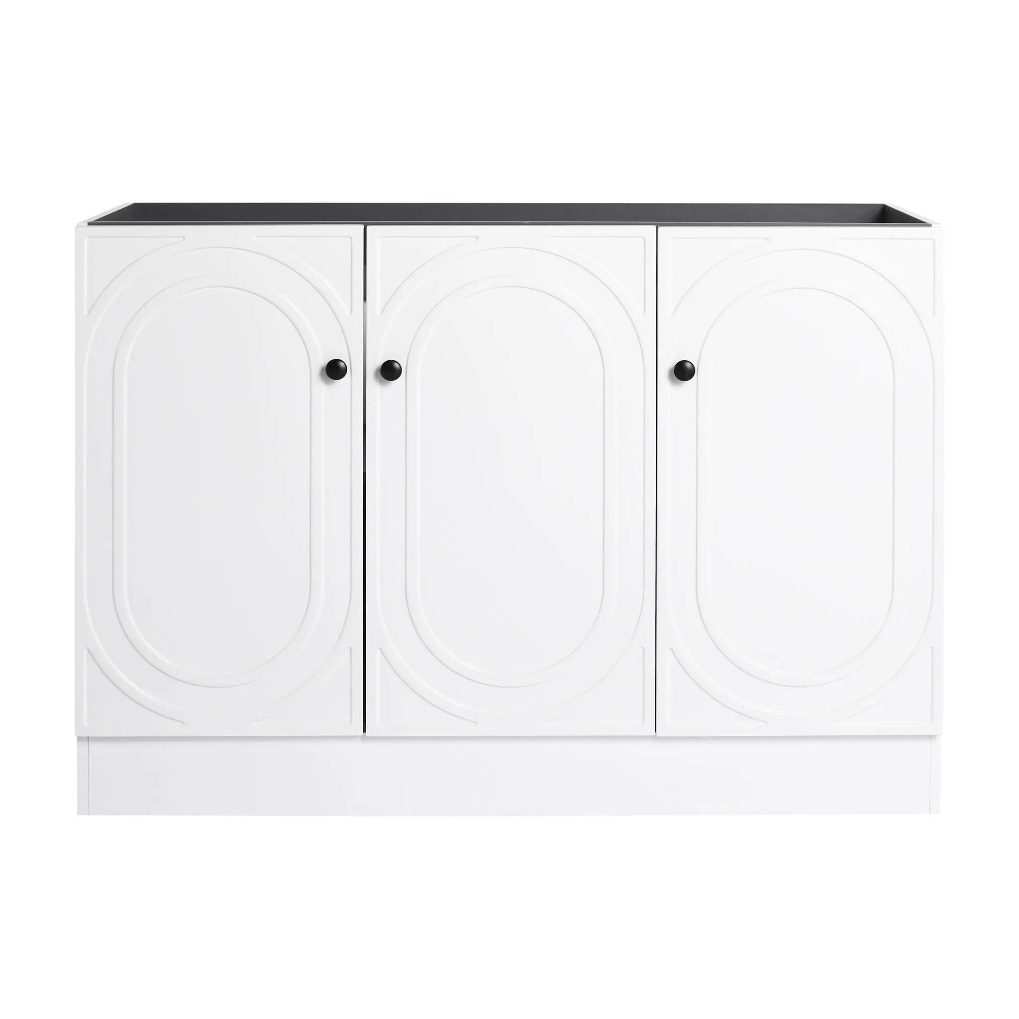 Modern Freestanding Bathroom Vanity With Soft Close Cabinet Doors by HouseOfZazla