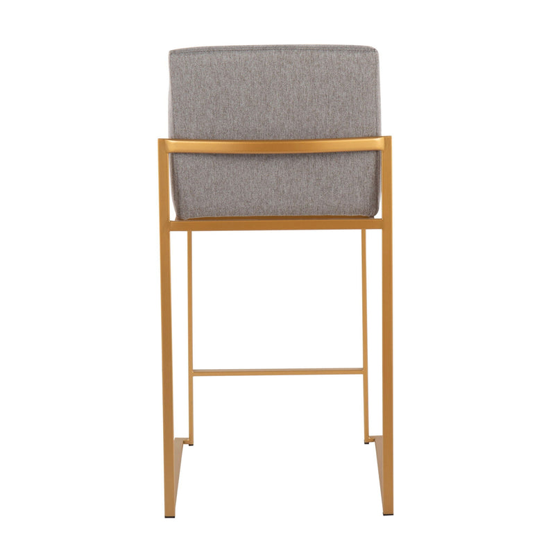 Fuji - Contemporary High Back Stylish Counter Stool by HouseOfZazla