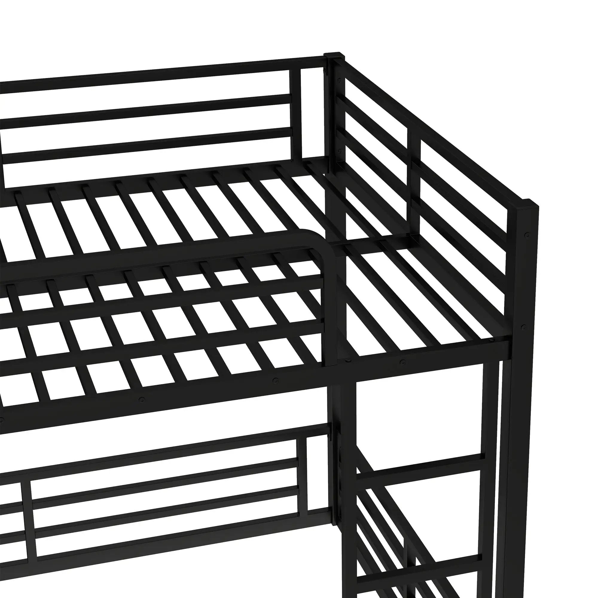 Metal Bunk Bed, Full XL Over Full XL Frame by HouseOfZazla