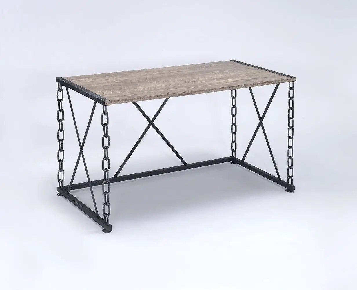 Jodie - Console Table - Rustic Oak / Antique Black by Unique Piece Furniture