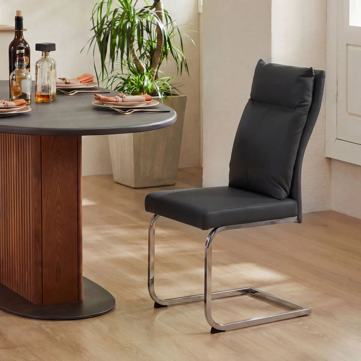 Modern Dining Chair SetWith Soft Cushion Backrest (2 Pieces) by Unique Piece Furniture