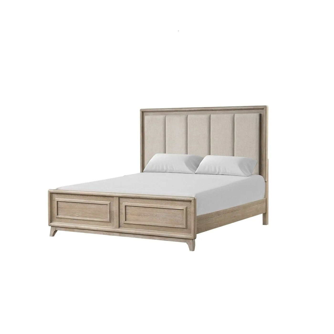 3 Piece Bedroom Set With Padded Headboard, 2 Nightstands by HouseOfZazla