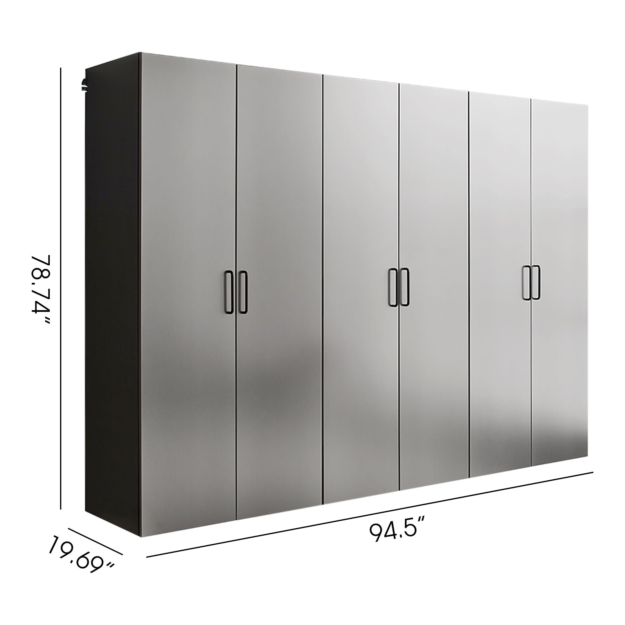 Astro Series - Garage Cabinet Set - Metallic Gray by HouseOfZazla