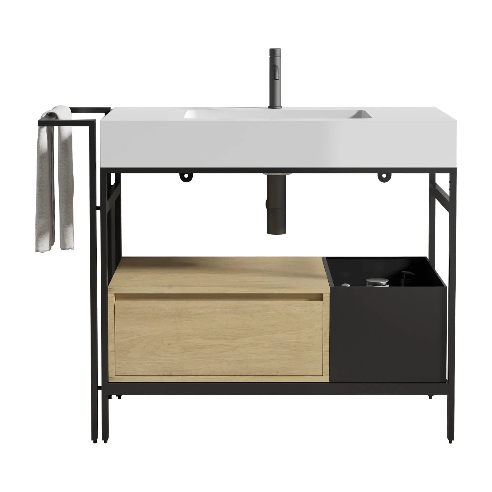 Forte 36" Industrial Style Bathroom Vanity by HouseOfZazla