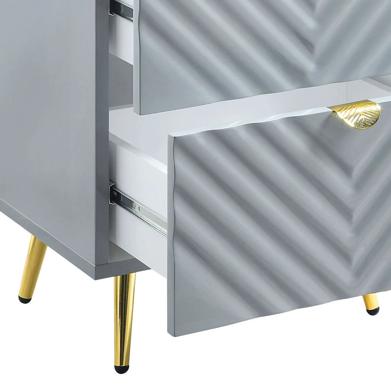 Gaines - High Gloss Nightstand by Unique Piece Furniture