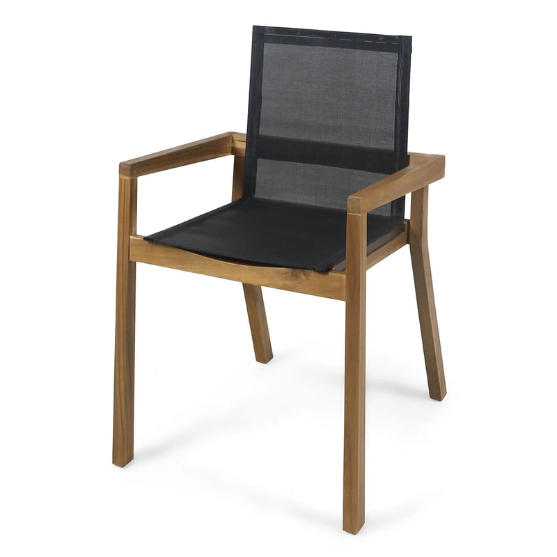 Belfast - Dining Chair With Acacia Wood Frame And Seating (Set of 2) by HouseOfZazla