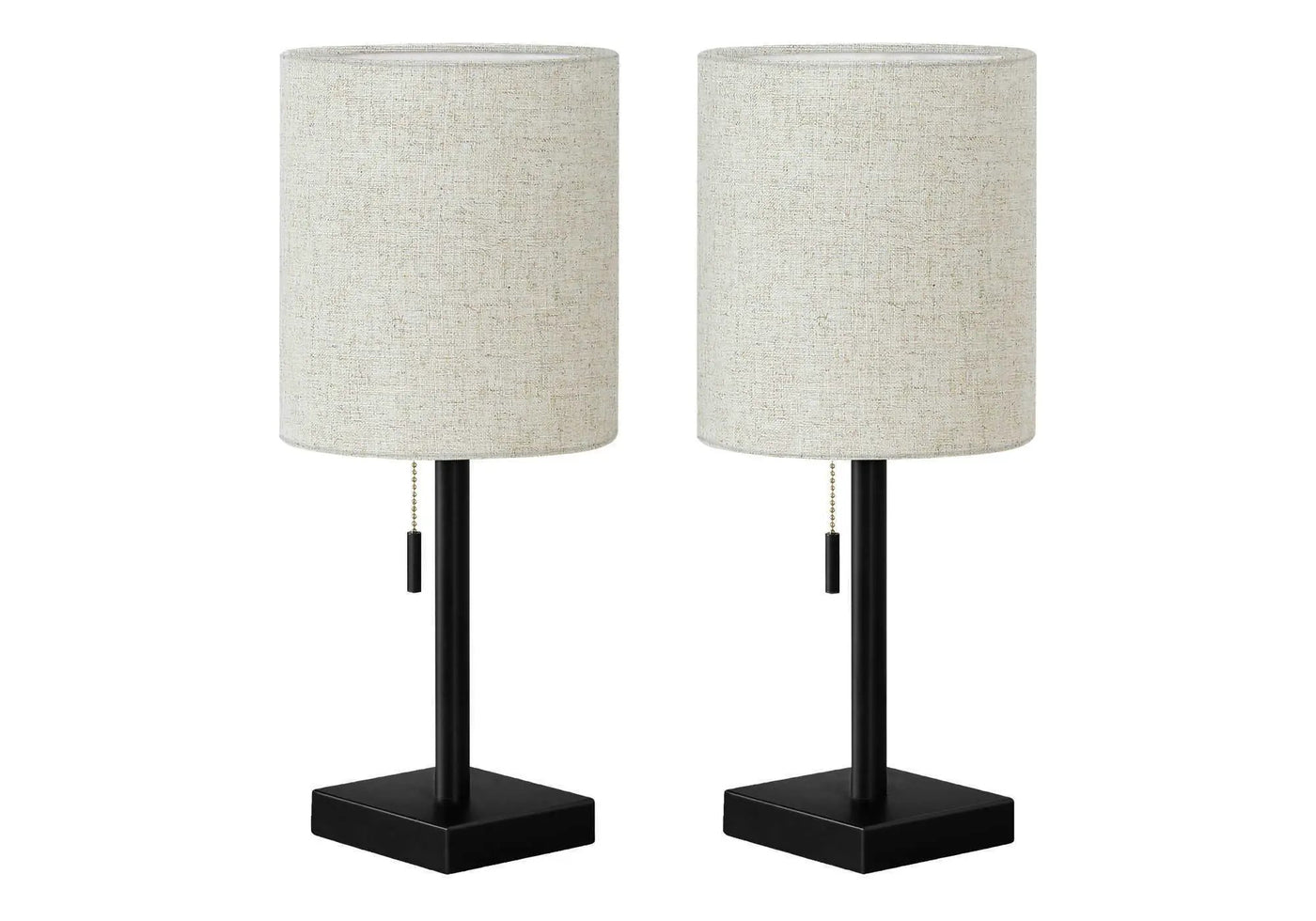 Lighting, Table Lamp, USB Port Included, Nickel, Contemporary (Set of 2) by HouseOfZazla