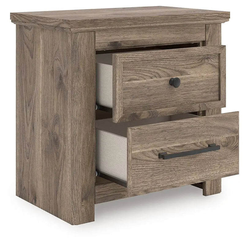 Rusticott - Two Drawer Night Stand - Brown by Unique Piece Furniture
