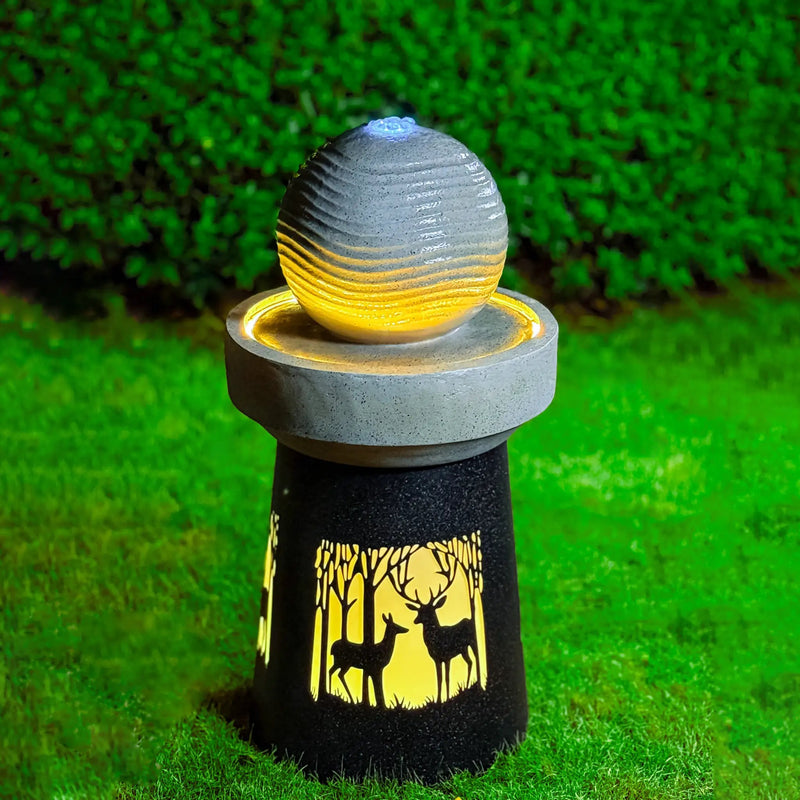 Outdoor Garden Lantern with Warm LED Light by HouseOfZazla