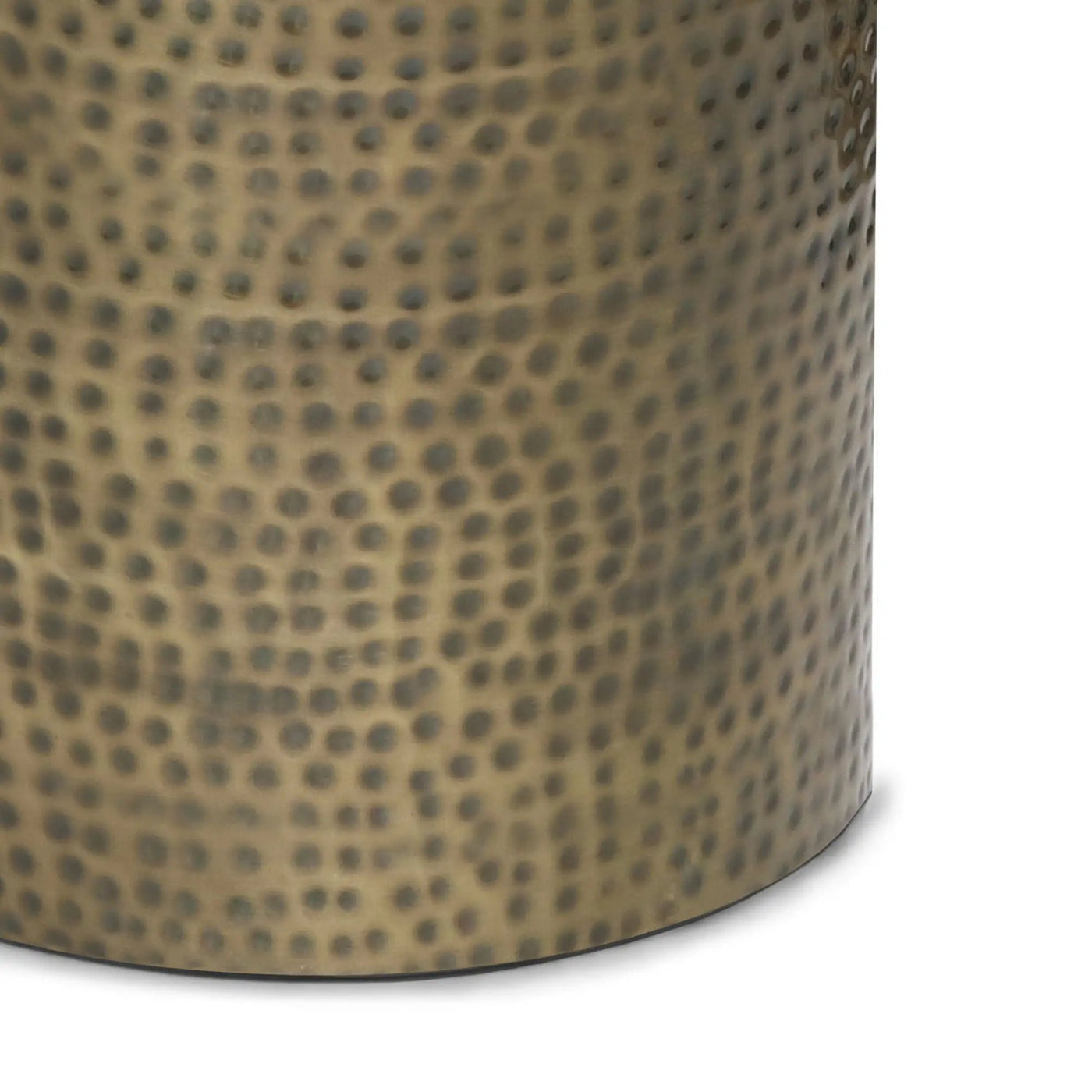 Corbin - Hammered Metal Side Table by Unique Piece Furniture