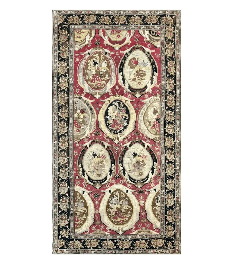 Antique Caucasian Karabakh Rug 5x10 by Jewel Rugs