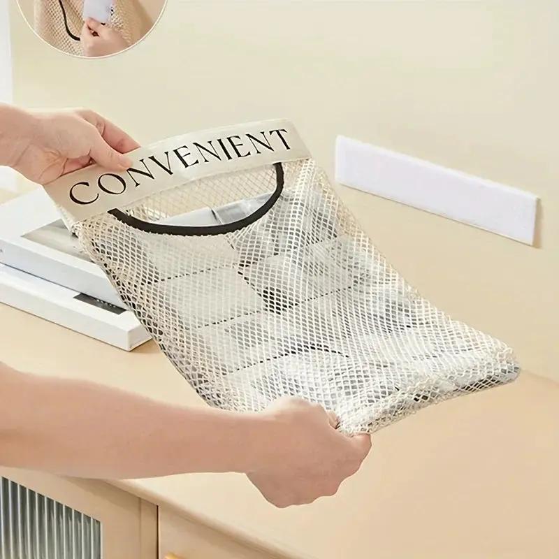 Bag Holder - Elastic Net WallMounted by House Of Avana