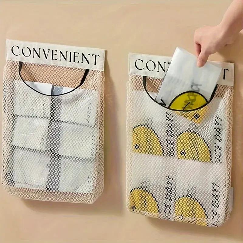 Bag Holder - Elastic Net WallMounted by House Of Avana