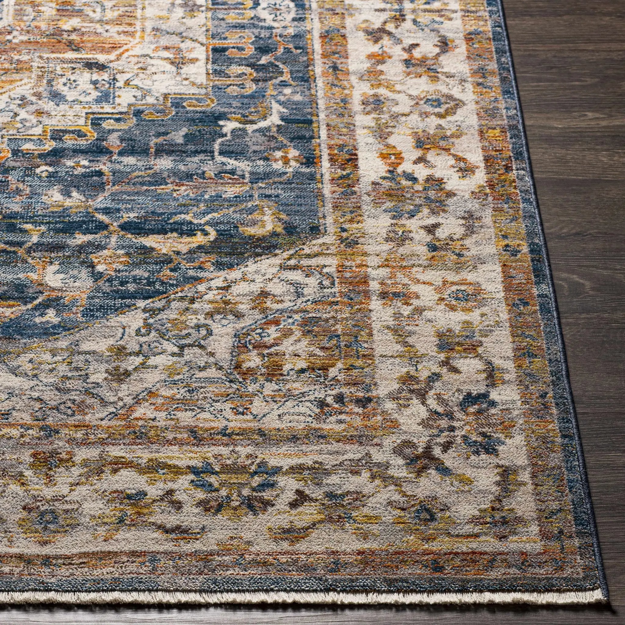 Solana Distressed Medallion Area Carpet - Clearance by Boutique Rugs
