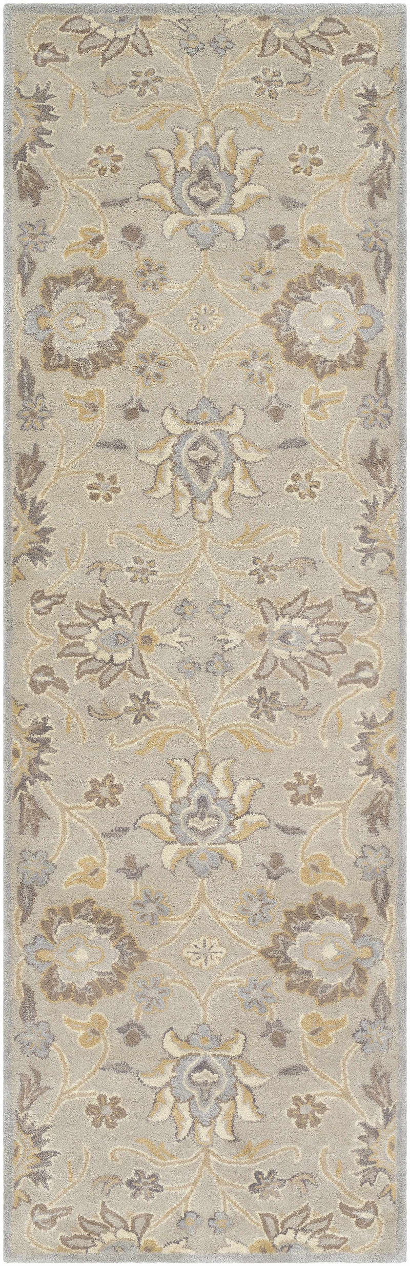 Conesus 1192 Hand Tufted Ivory&Taupe Wool Rug by Boutique Rugs