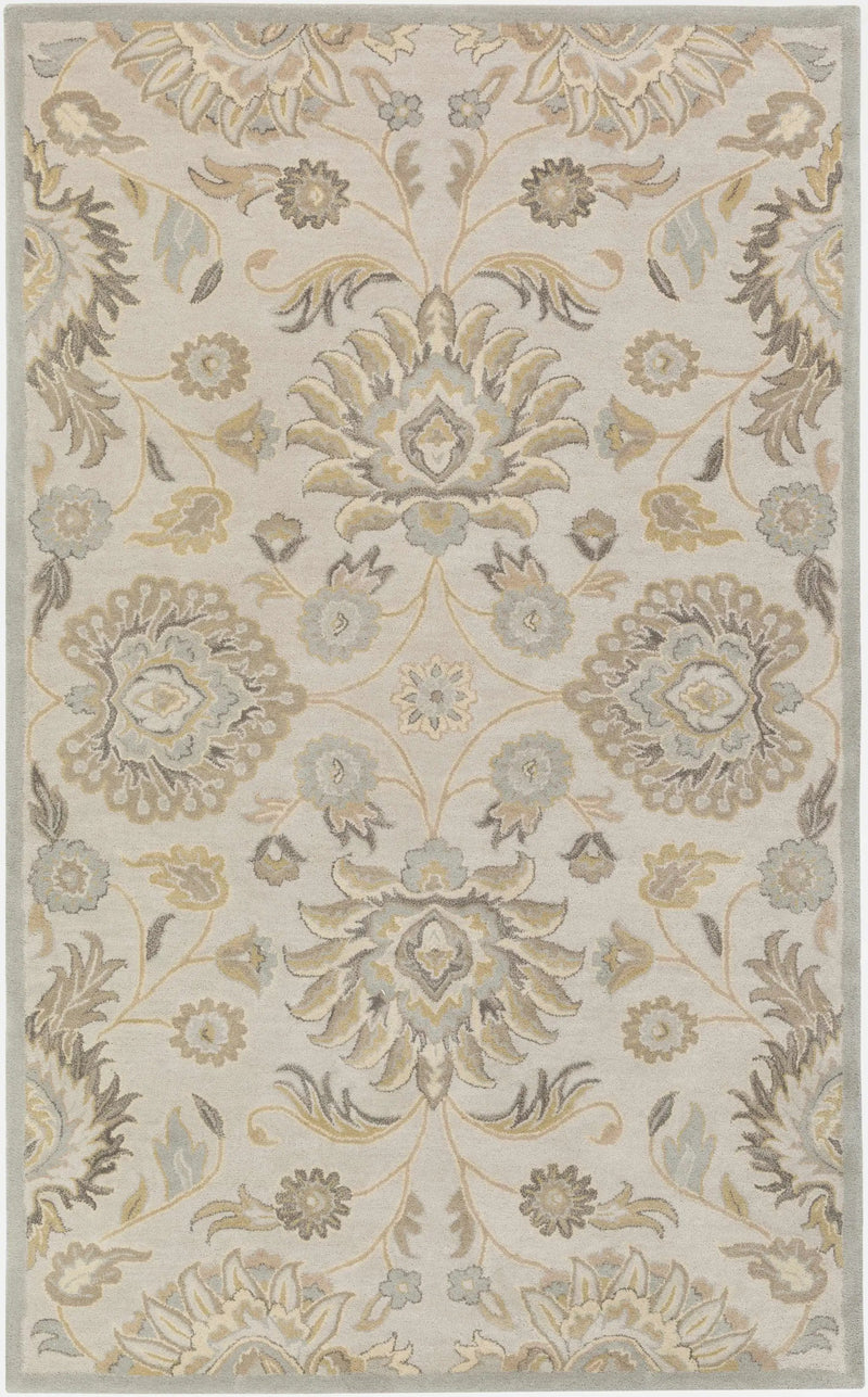 Conesus 1192 Hand Tufted Ivory&Taupe Wool Rug by Boutique Rugs