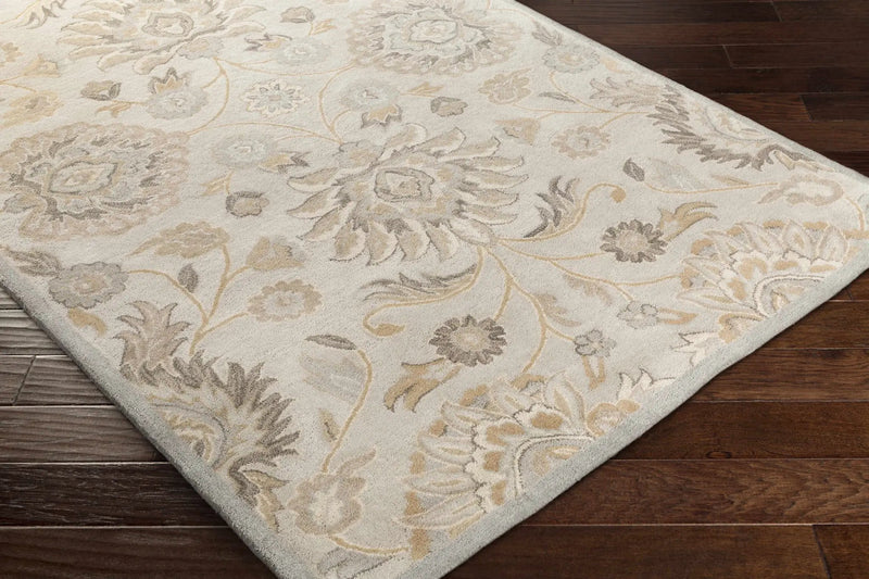 Conesus 1192 Hand Tufted Ivory&Taupe Wool Rug by Boutique Rugs