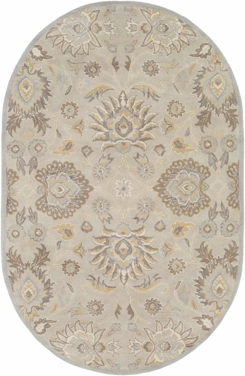 Conesus 1192 Hand Tufted Ivory&Taupe Wool Rug by Boutique Rugs