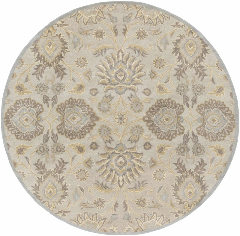 Conesus 1192 Hand Tufted Ivory&Taupe Wool Rug by Boutique Rugs