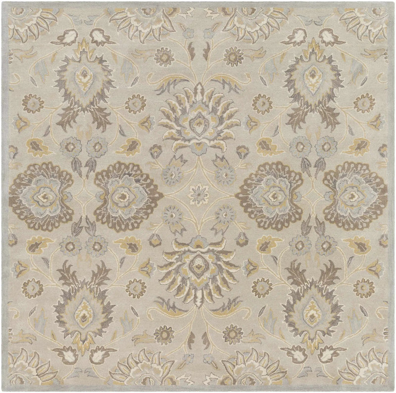 Conesus 1192 Hand Tufted Ivory&Taupe Wool Rug by Boutique Rugs