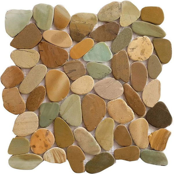 Bali Mix Natural Pebble Mosaics 12x12