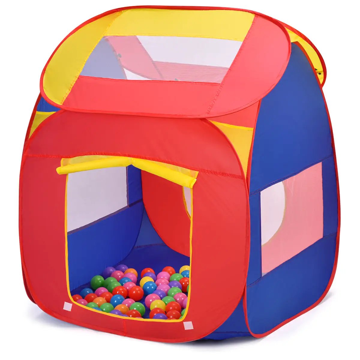 Portable Kid Play House Toy Tent with 100 Balls by DirectDeals