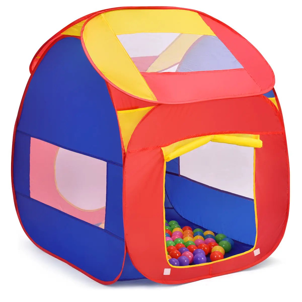Portable Kid Play House Toy Tent with 100 Balls by DirectDeals