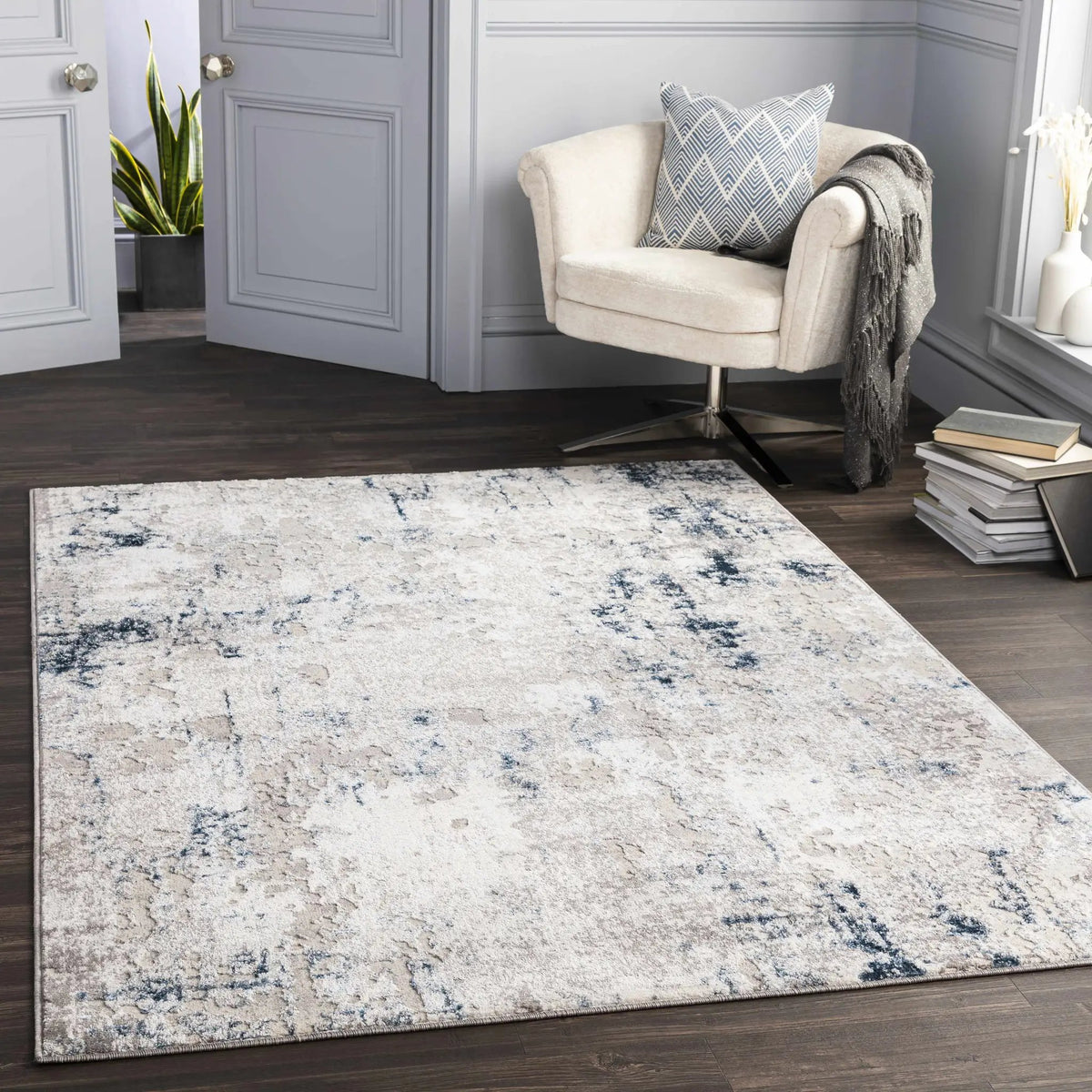 Balranald Area Rug, installed in a room