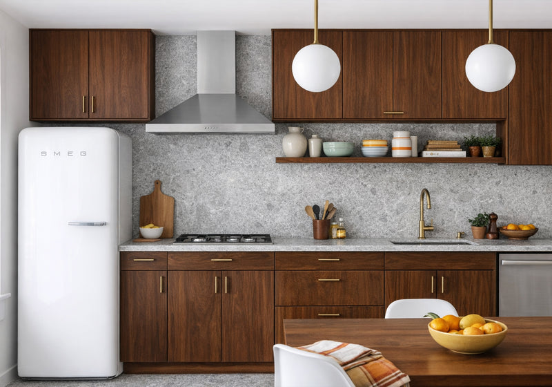 Baltic Gray Honed Marble Slab Random room scene 2