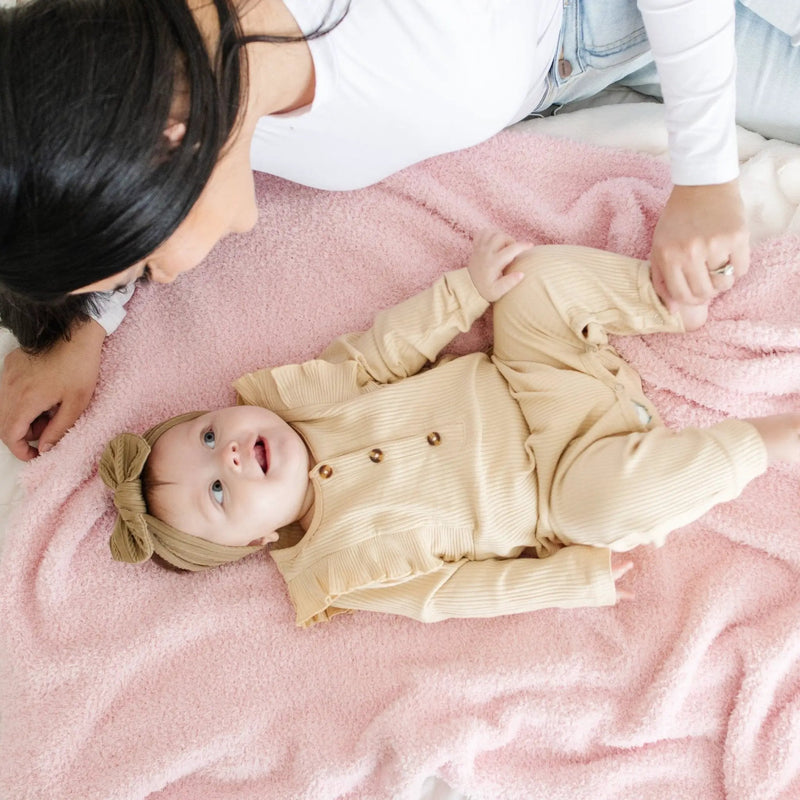 Bamboni® Receiving Blanket 30" x 40" Bamboo Rayon Blend by HouseOfZazla