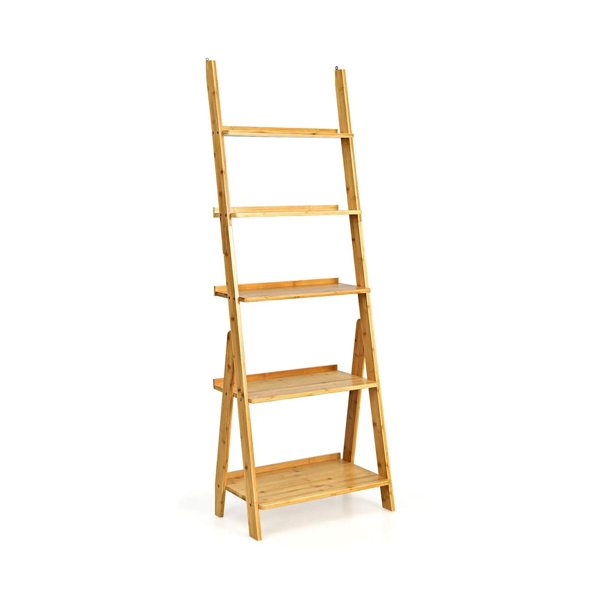 5-Tier Bamboo Ladder Shelf for Home Use, photo 9 of 9
