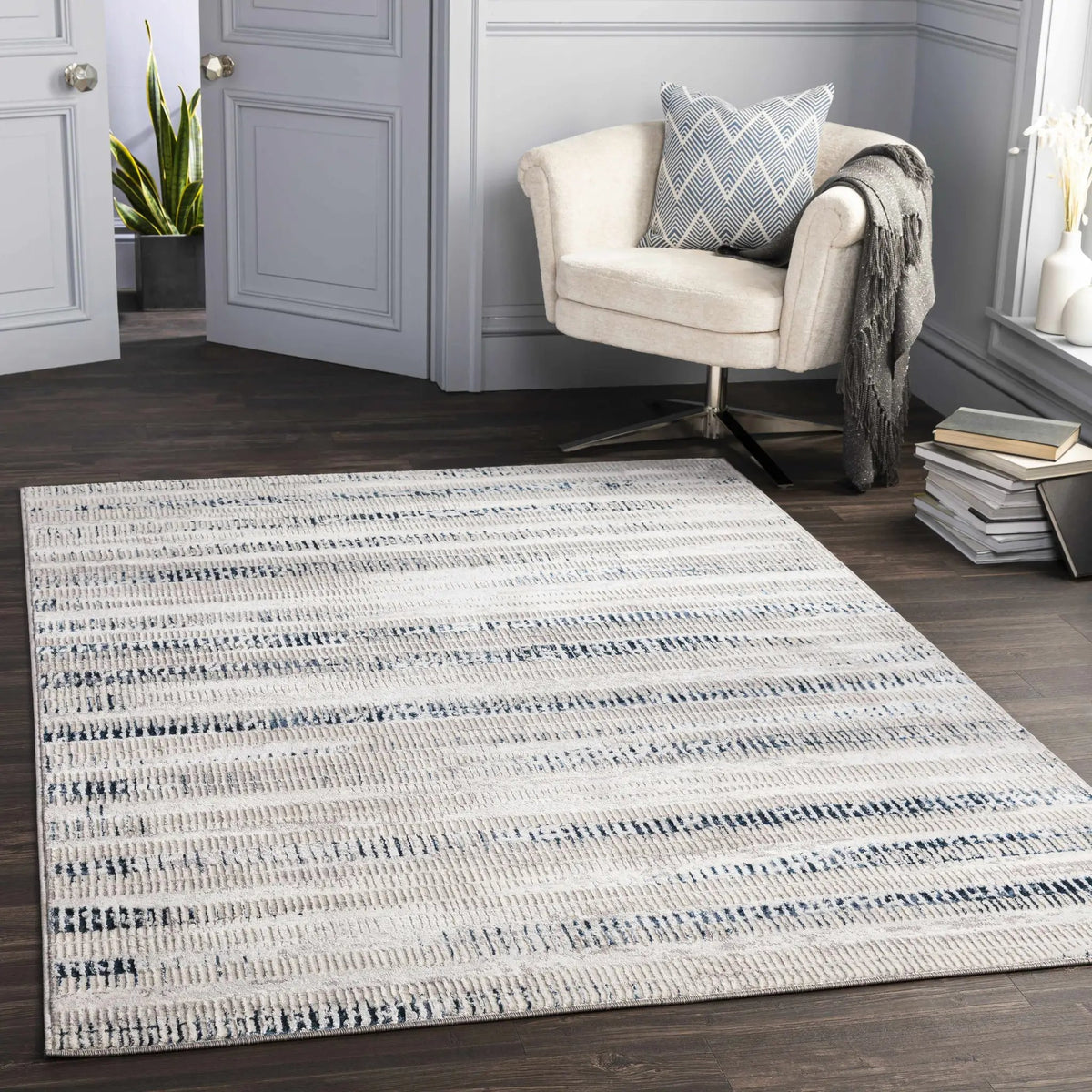 Banana Area Rug, installed in a room