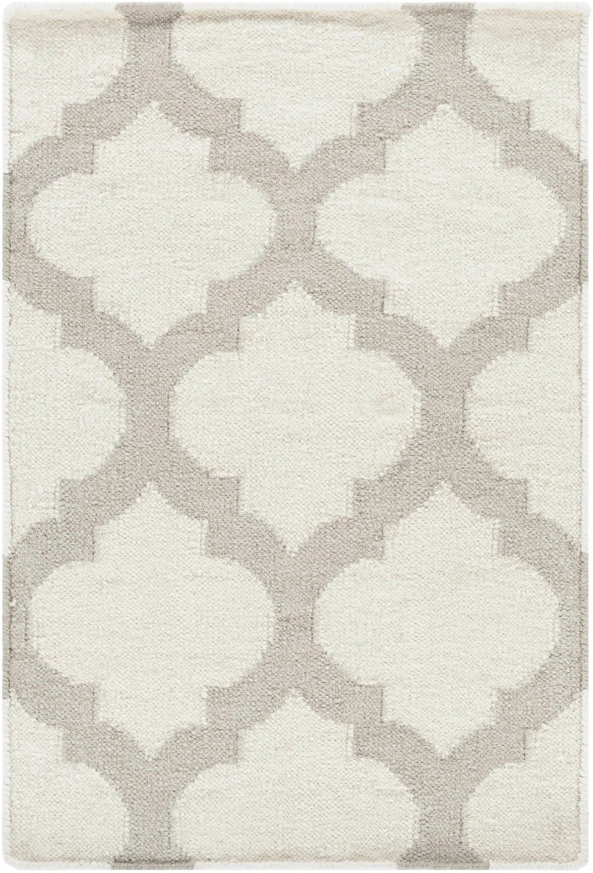 Banks Ivory/Gray Trellis Wool Rug - Clearance, photo 7 of 10