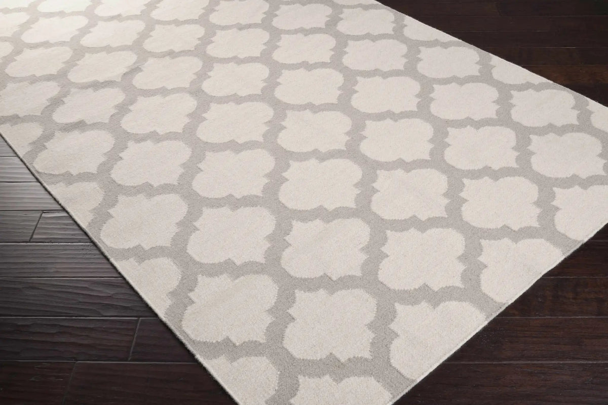 Banks Ivory/Gray Trellis Wool Rug - Clearance, photo 2 of 10