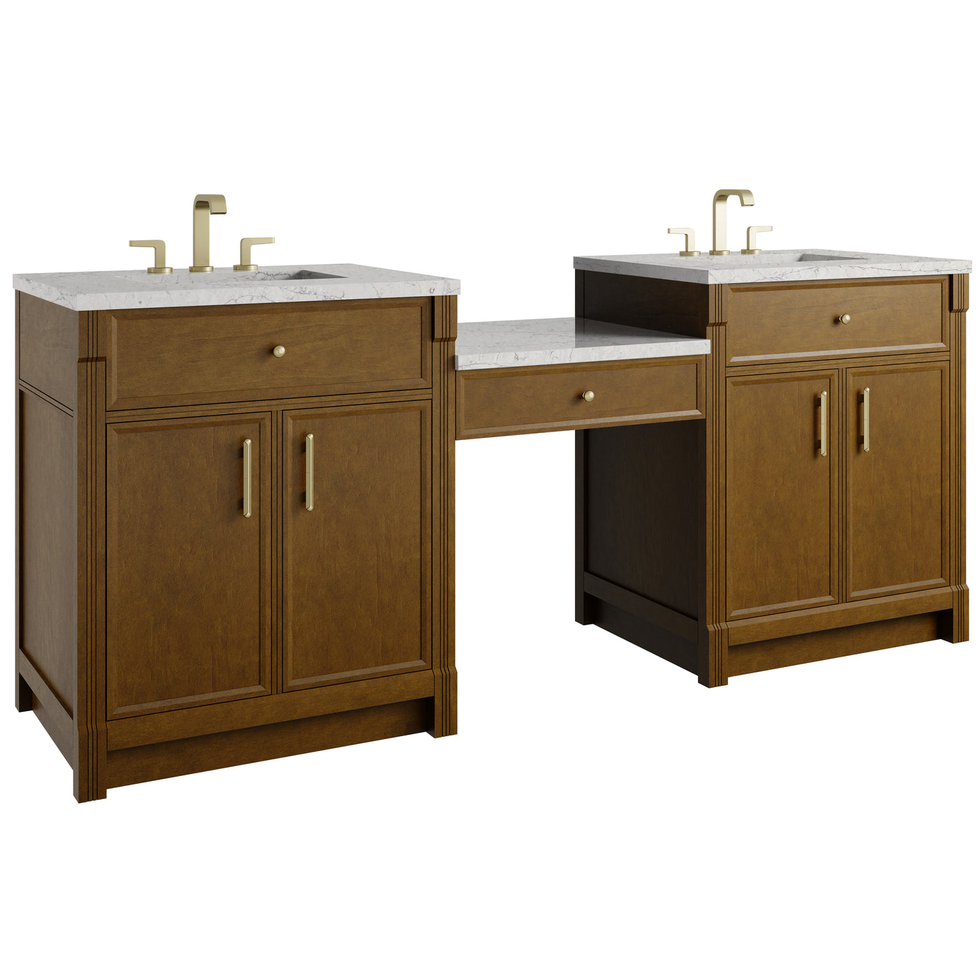 James Martin Bellshire 84" Double Bathroom Vanity, Honey Oak, view 34