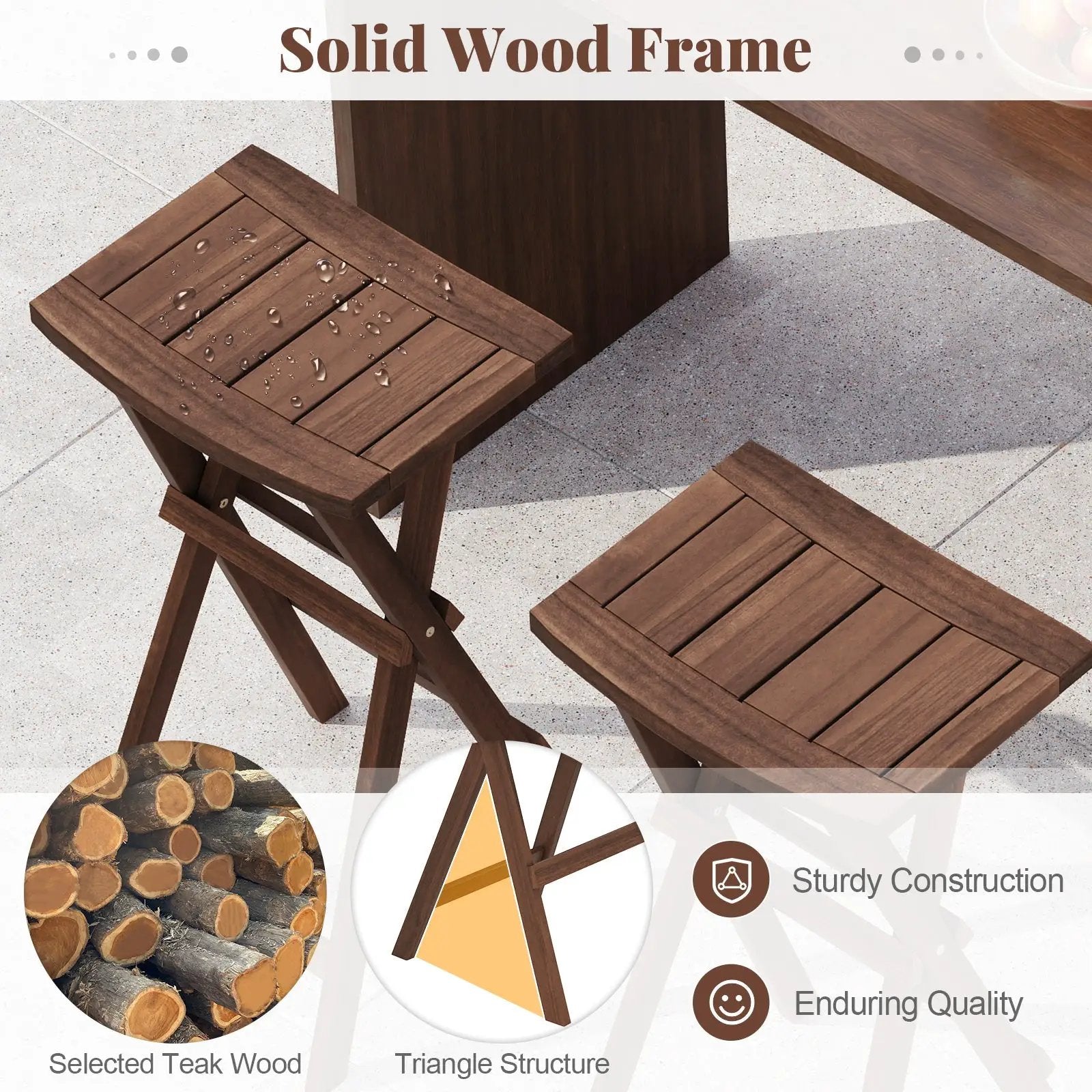 Bar Stools Set of 2 with Saddle Seat and Footrest for Kitchen Island and Balcony by DirectDeals