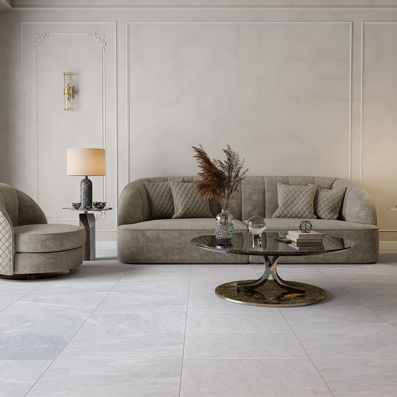 Bardiglio Light Fine Textured Marble Tiles 16x16 Marble Fine Textured 18x18 Tiles — 2