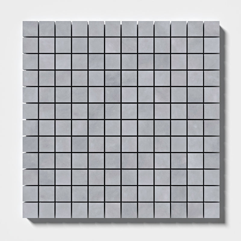 Bardiglio Light Honed 1x1 Marble Mosaics 12x12 Marble Honed 12x12 Mosaics