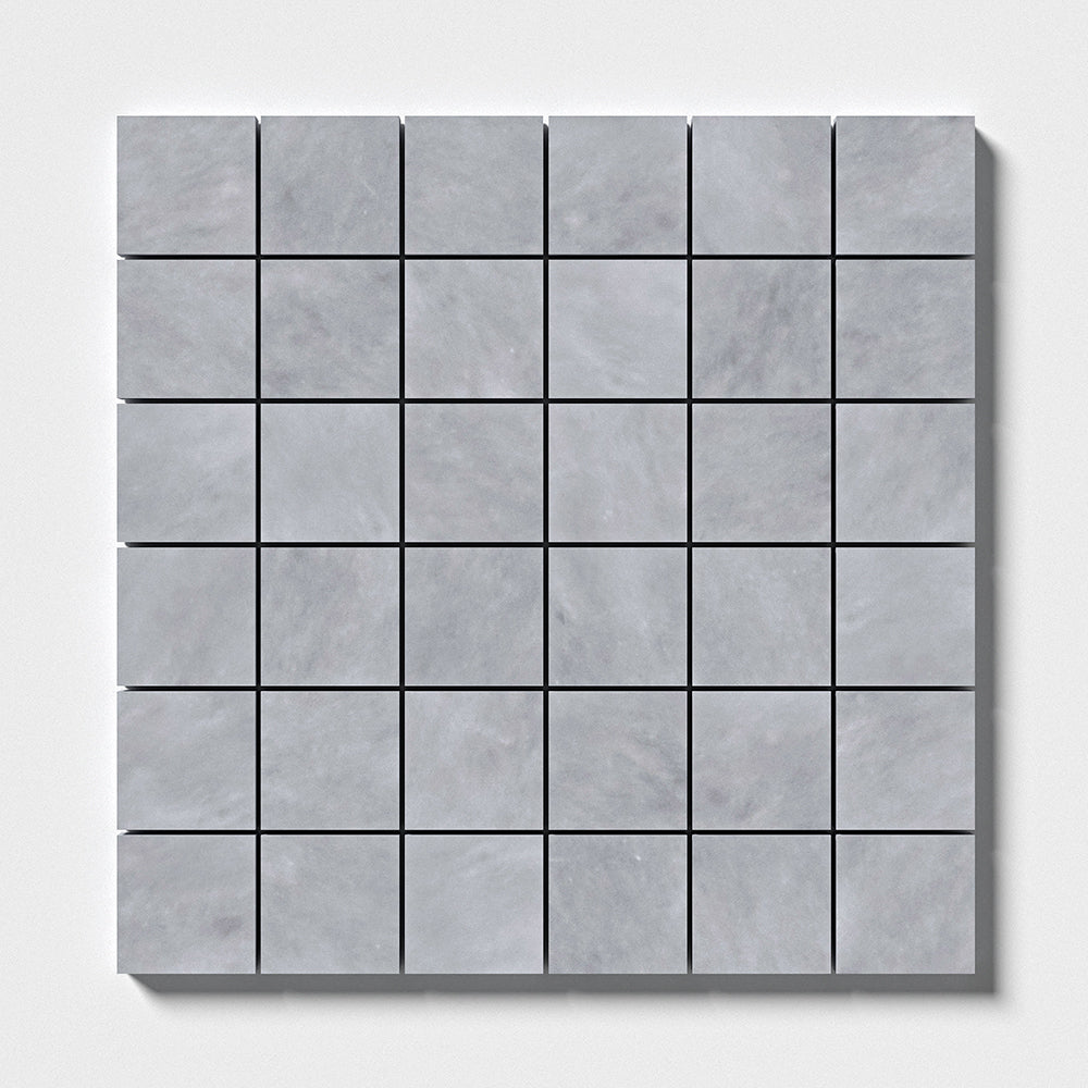 Bardiglio Light Honed 2x2 Marble Mosaics 12x12 Marble Honed 12x12 Mosaics