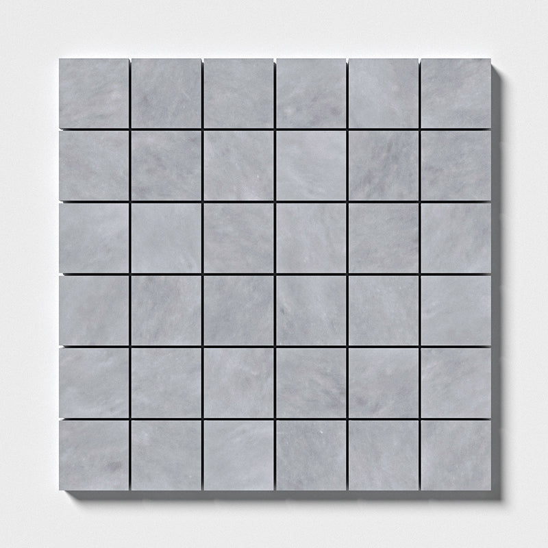 Bardiglio Light Honed 2x2 Marble Mosaics 12x12 Marble Honed 12x12 Mosaics