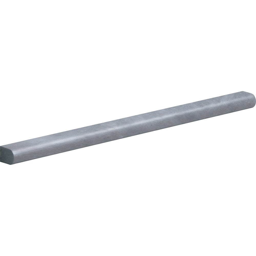 Bardiglio Light Honed Pencil Liner Marble Moldings 1/2x12 Marble Honed 2x12 Moldings