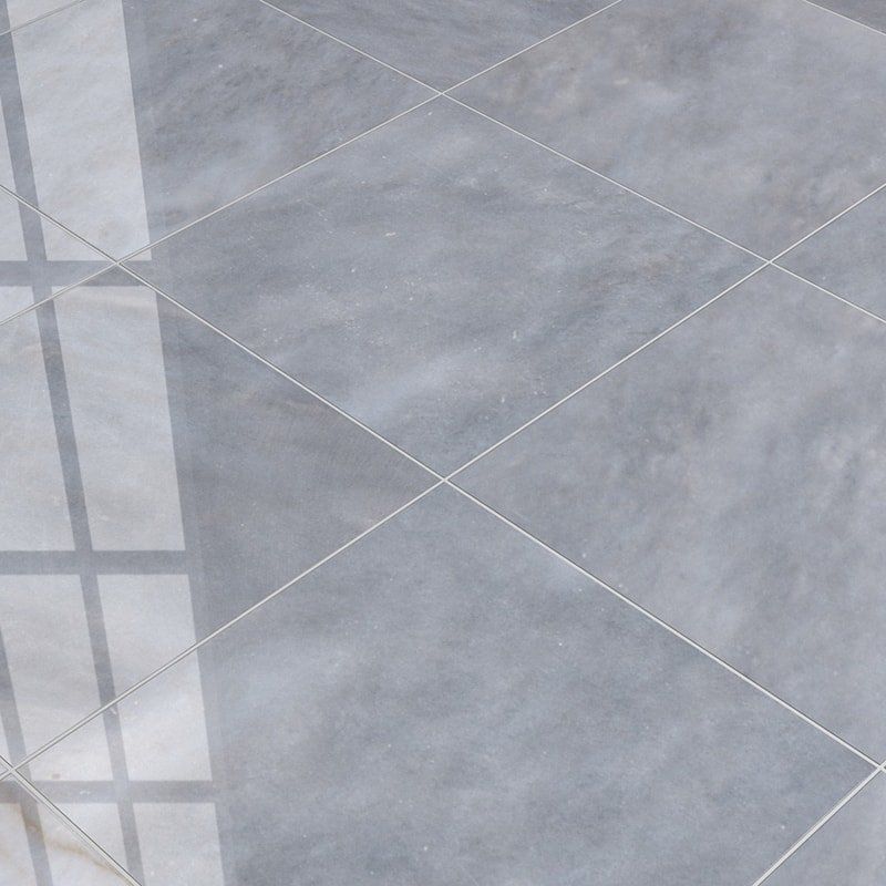 Bardiglio Light Polished Marble Tiles 18x18 Marble Polished 18x18 Tiles